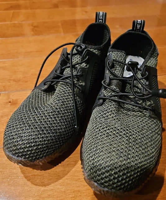 ADIDAS Die Weltmarke Mit Den 3 Stripes Green Shoes Steel Toe Sz 10.5 Near Mint!