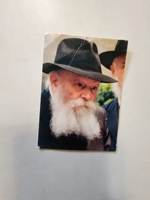 The Lubavitcher Rebbe, Photo Card with Tehillim Psalm 109 in Hebrew, Chabad