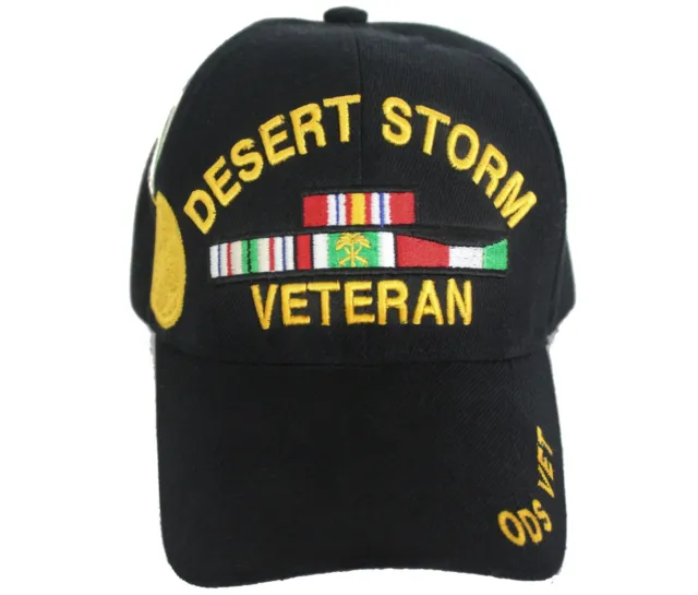 OPERATION DESERT STORM VETERAN ODS Service Medal Adjustable Hat Cap EUC