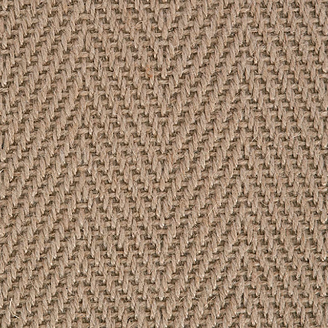 CRUCIAL TRADING JUTE Herringbone Natural Carpet Remnant 3.35m x 1.4m