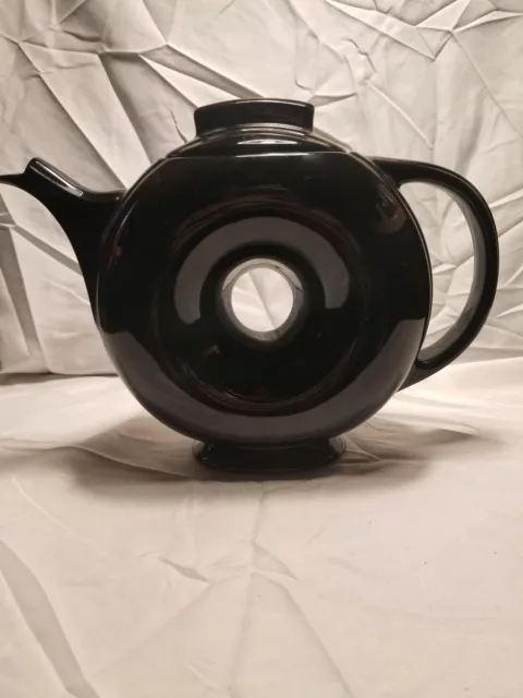 Hall Donut Teapot - Black -  Donut Shape - Ultra Beautiful Condition- Antique