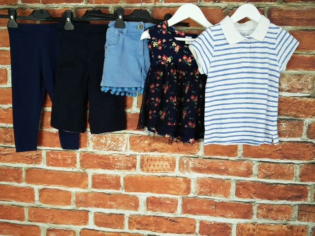 Pacchetto Pantaloni Polo Ragazze Età 2-3 Anni Next Gap Ecc. Leggings 98Cm