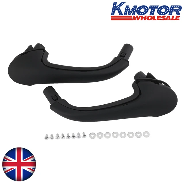 Goodmatchup Front Interior Door Pull Handles – Mercedes-Benz W203 C-Class 2000-2007, C230 C240 C280 C320 C32 C55, Black ABS, Pair