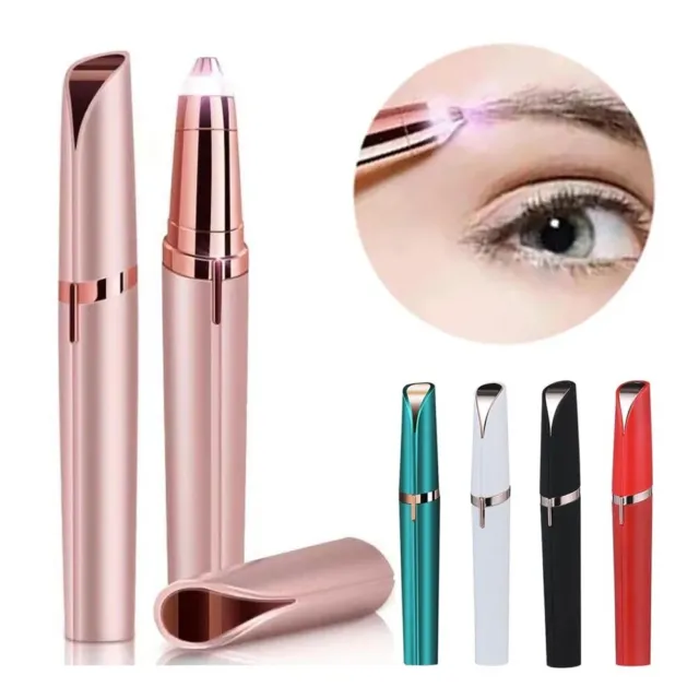 Womens Electric Eyebrow Trimmer Eye Brow Shaper Pencil Face Hair Remover Au