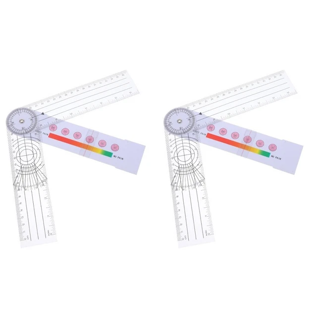 Set 2 Pezzi Righelli Misura Crepe Auto - Strumento Professionale Per Valutatori E Meccanici