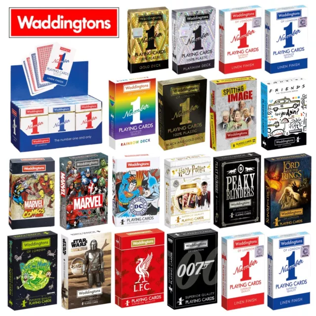 Waddingtons No.1 | Selection of Quality, Licensed Playing Cards Decks Poker