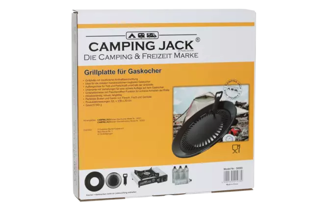 Camping Jack Accessoires Grill pour Portable Cuisinière à Gaz Ø32 CM BBQ Plaque