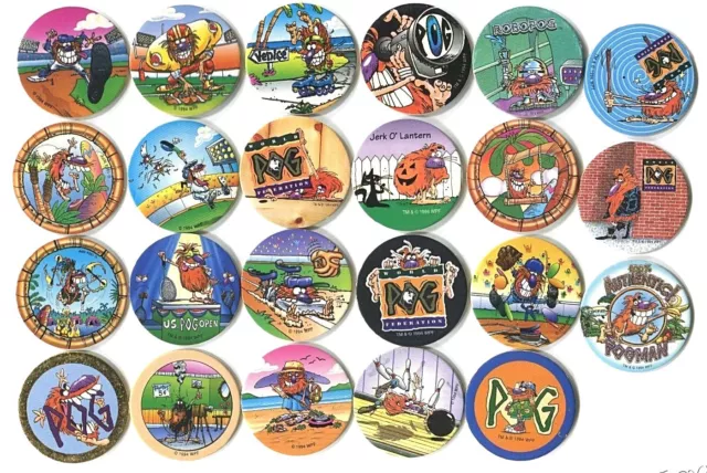 POGS - E-POGM-1 D23 003 Lot de 23 Pogs POGMAN Serie 1