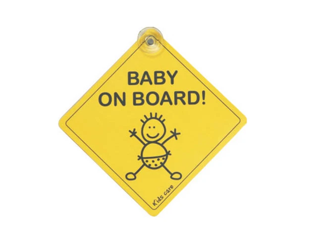 Elro Kids Care - Baby on board - pegatina ventosa, paquete doble