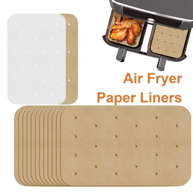 100Pcs air fryer parchment paper Air Fryer Disposable Paper Liner New Z5