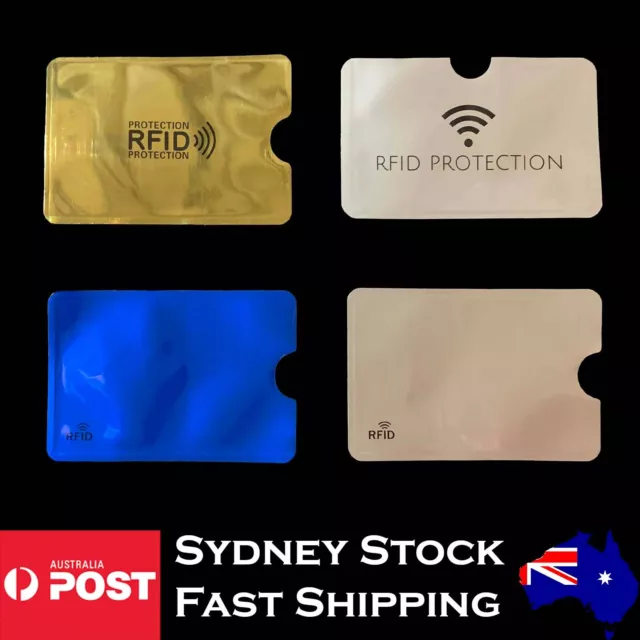 RFID Blocking ID Credit Card Protector Sleeve Holder Cover Anti Scan SYD STOCK
