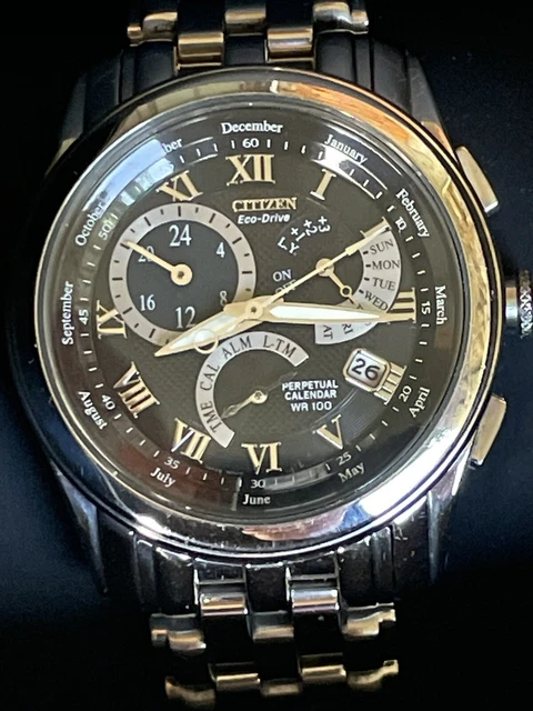 Orologio Citizen Eco-Drive Da Uomo: Cassa In Acciaio, Quadrante Marrone E Cinturino In Pelle. Alimentato Dalla Luce, Senza Batteria. Stile Classico E Vintage.