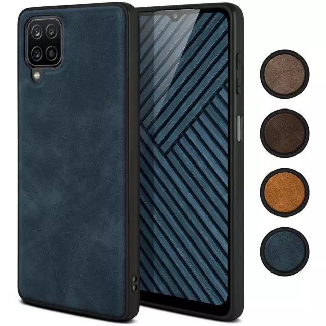 Funda para Samsung Galaxy A12 Cubierta Protectora Móvil Suave Delgado PU Cuero