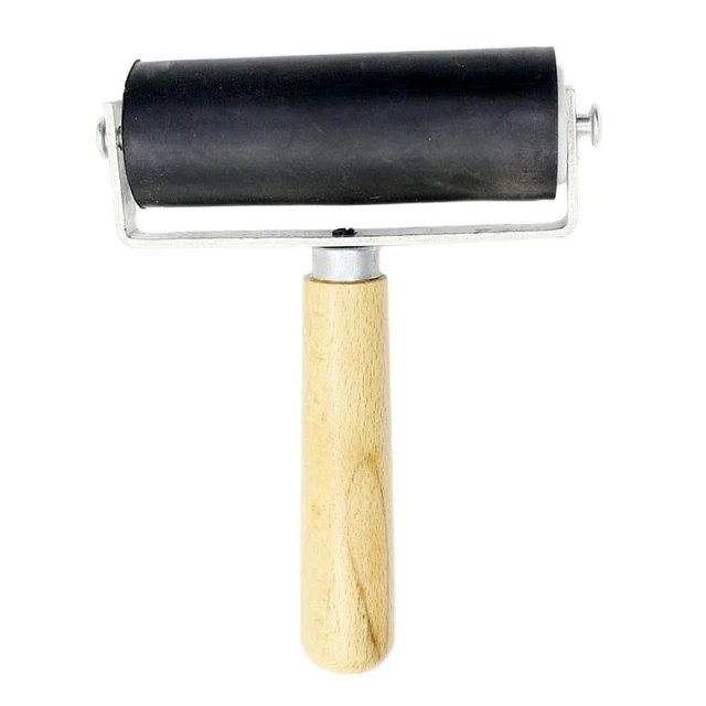 3 Rouleaux Encreurs En Caoutchouc - Pour Gravure, Estampage, Scrapbooking - Taille S/M/L