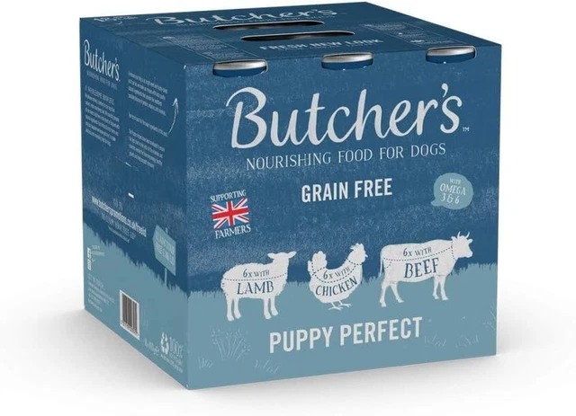 Butcher's Puppy Perfect Chunks in Jelly Cans 18x400g