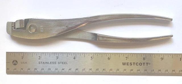 IBM Vintage Typewriter Repair Tool: Offset Pliers - 9 1/2" Long