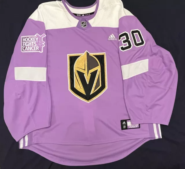 Vegas Golden Knights adidas 2018 Hockey Fights Cancer Blank Practice Jersey  - Purple