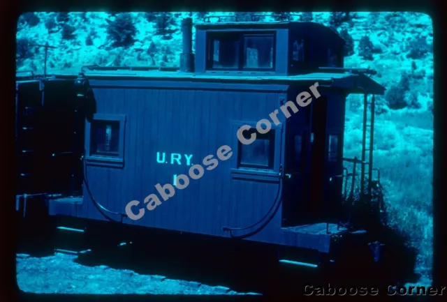 Uintah Railway Caboose #1 at Atachee CO  Richard B Jackson 35mm Slide Al Chione