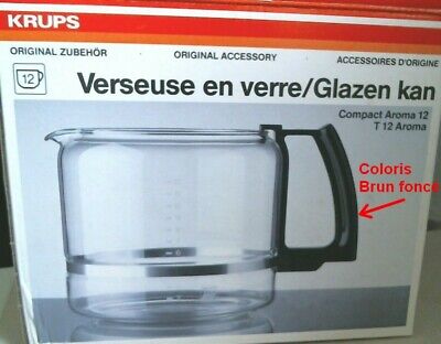 Tefal Krups Verseuse Verre MS-623057 pour Machine à Café à Filtre Druckbrühautomat 