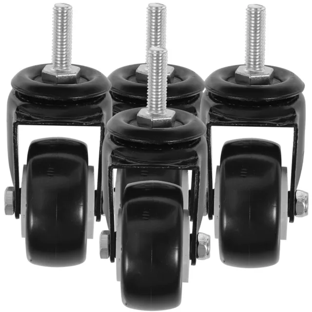 4 Pcs Cart Universal Wheel Pu Office Heavy Duty Chair Casters with Brake