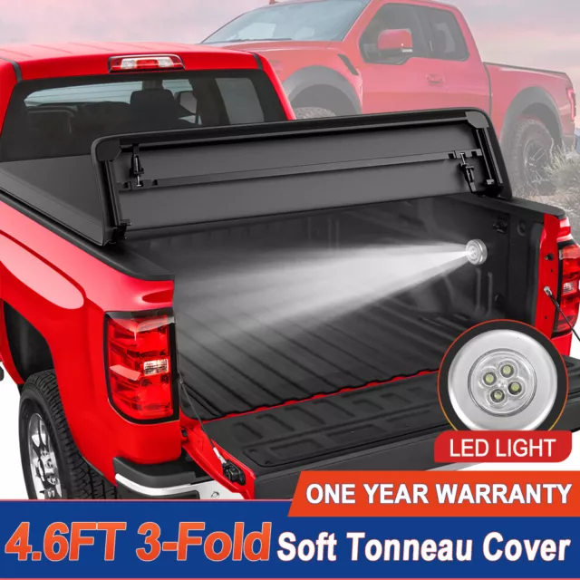 4.6FT TRIFOLD TRUCK Bed Tonneau Cover For 20222024 Ford Maverick