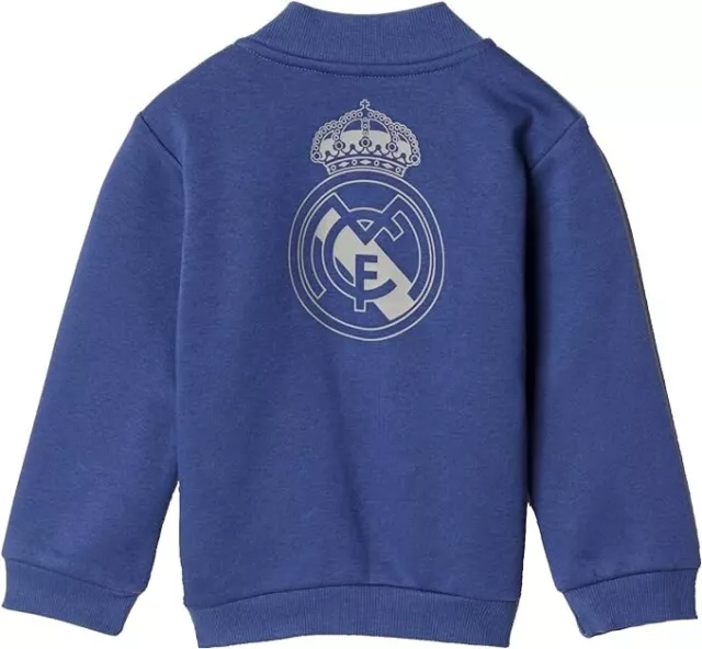 Adidas I MM Real Madrid Kinder-Trainingsanzug, Tg. : 62, Grigio/Blu, AY6018, Neu 2