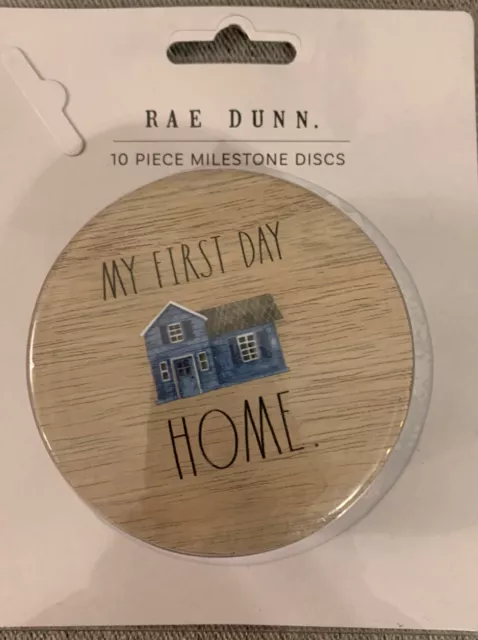 Rae Dunn Baby Milestones Holidays 10 Piece pcs Baby Milestone Discs NIP VHTF