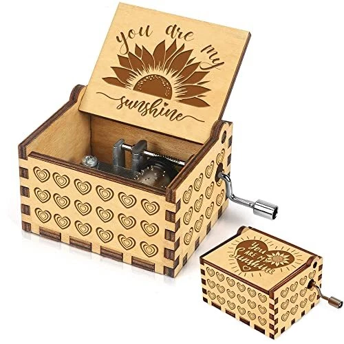 You are My Sunshine Music Boxes, Small Wooden Music Box You are My Sunshine