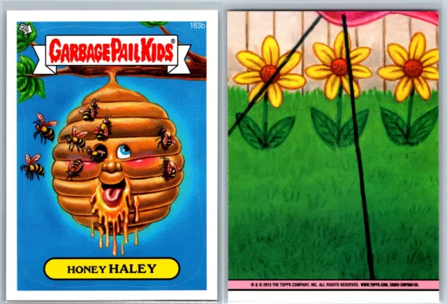 2013 Topps Garbage Pail Kids Brand-New Series 3 GPK Card Honey Haley 163b
