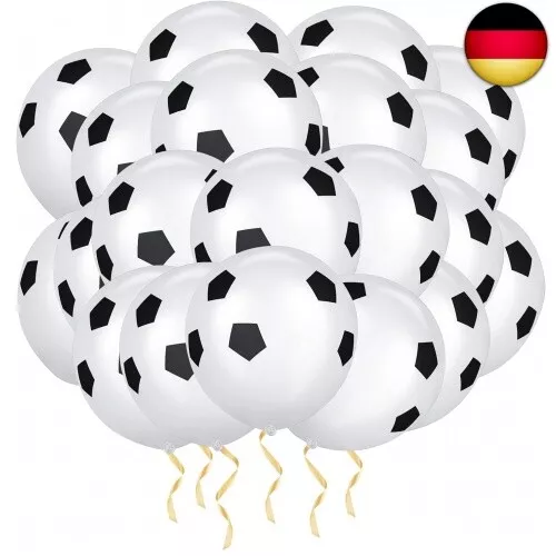 Ainiv Fußball Ballons, 20 Stück Luftballon, Einschulung Deko, Schulanfang L