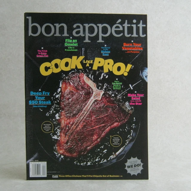 BON APPETIT MAGAZINE April 2015 Cook Like A Pro Spring Recipes Cooking