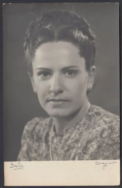 YY0119 Bergame 1944 - Mode Cheveux Femme - Portrait Avec Dédicace - Photo