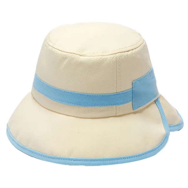 Bucket Hat Wide Brim Foldable Children Fisherman Hat Cotton