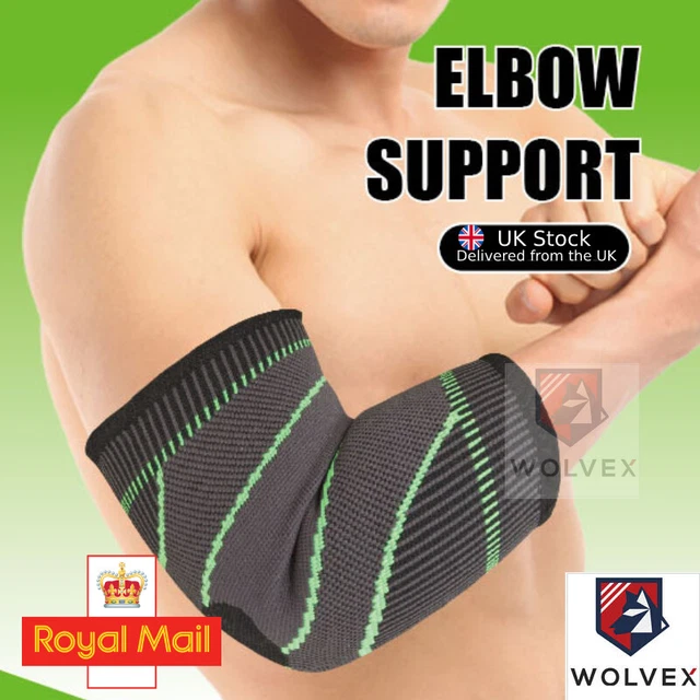 Elbow Brace Support Compression Sleeve Tennis Golfer Gym Arthritis Pain Easy Fit