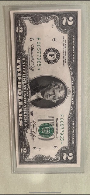1976  $2  TWO DOLLAR BILL  STAR NOTE  RARE FIND LOW MINT 1.2 MiLLION ONLY