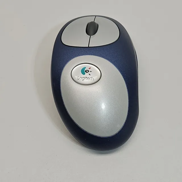 Logitech M-RM63 Cordless MouseMan Ergonomic Optical Mouse Blue NO USB RECEIVER