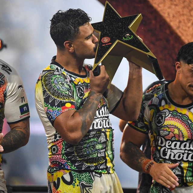 LAMINATED 2024 NRL rugby all stars Indigenous player TEAM POSTER