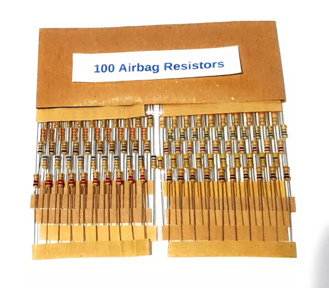 Airbag Fault finding Tool Kit 100x SRS All Makes Mixed resistors for Diagnostics 3