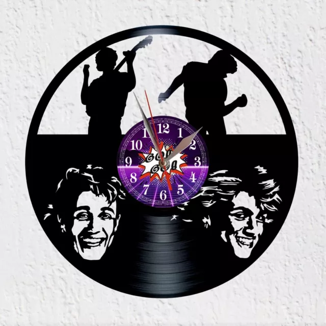 Horloge en disque vinyle 33 tours thème Gaston Lagaffe 