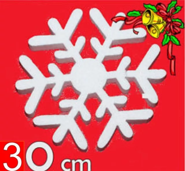 Addobbi Decorazioni Natale 10 Forme Fiocco Di Neve 30 Cm Vetrine Case Alberi