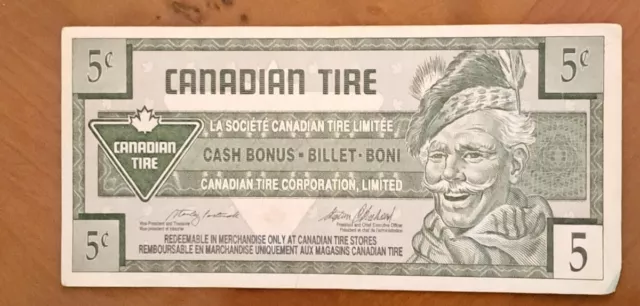 Argent Monnaie Canadian Tire 5 Cents 0000941583 1995