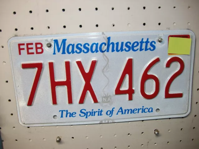 Massachusetts = =  2019?  Passenger  = License Plate = Lot 418