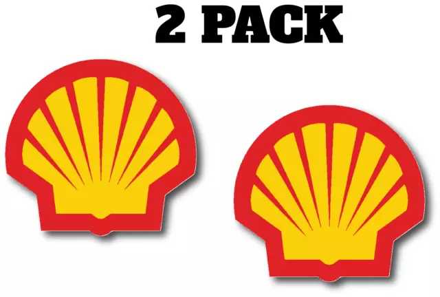 Vintage Shell Oil Gas Gasoline Vinyl Sticker Car Truck Window Decal Pump Station