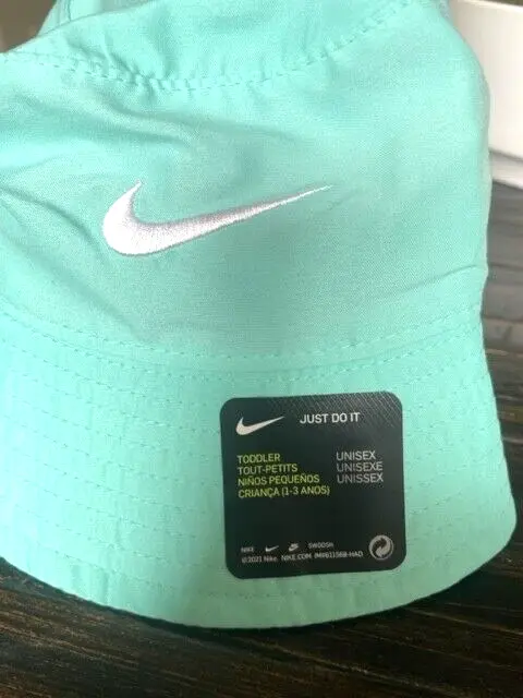 Nike Toddler Bucket Sun Hat UPF 40+Tropical Twist Light Green Size 2-4T NWT