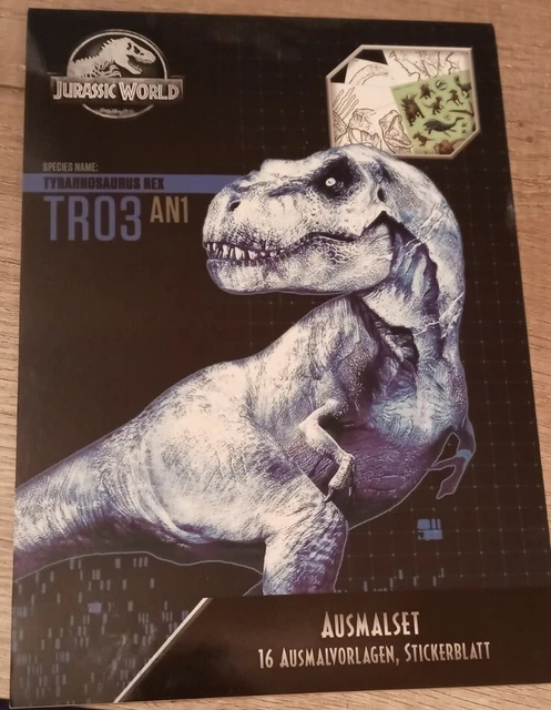 Jurassic World Malbuch mit Sticker neu