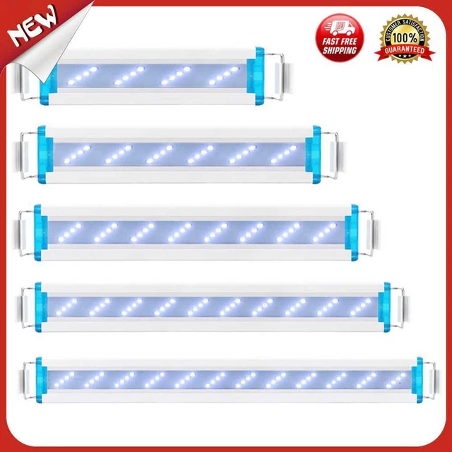 es 260V LED Ultra Slim Waterproof Bright Lamp Fish Tank Lighting Grow Aquatic Pl