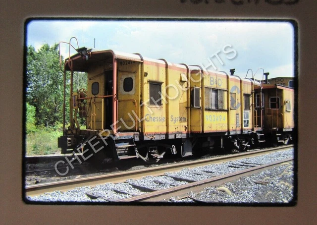 Original '88 Kodachrome Slide CS B&O Baltimore Ohio 902494 Caboose      38Q60