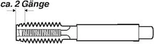 Métrico HSS Macho de Roscar M7 X 0.5 7MM Enchufe Inferior Cable