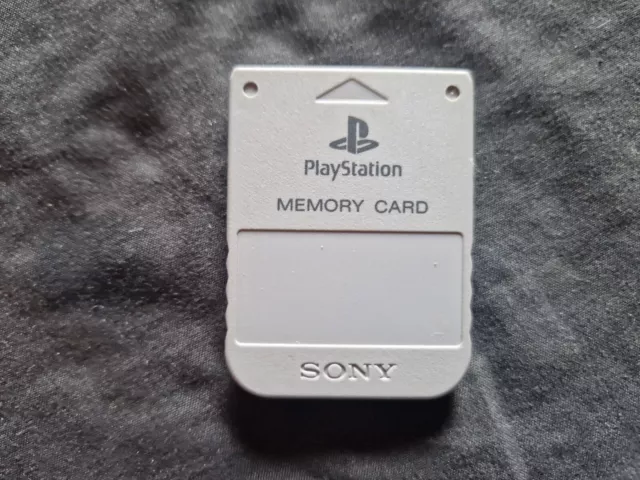 Official Sony Playstation 1 Memory Card PS1 Magicgate Grey 1mb