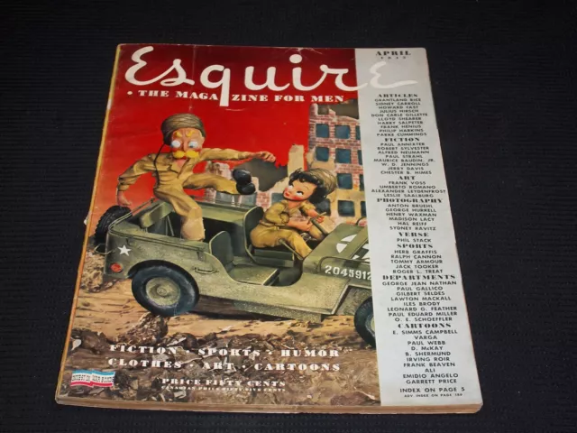 1943 MARCH ESQUIRE Magazine Varga Girl Centerfold Illustrated - L 14180 ...